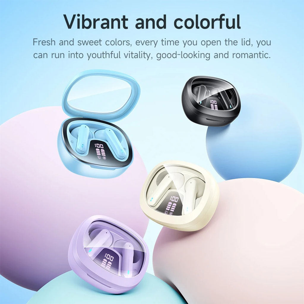 Écouteurs Bluetooth 5.3 avec Boîtier Transparent – Style Futuriste et Autonomie Étendue