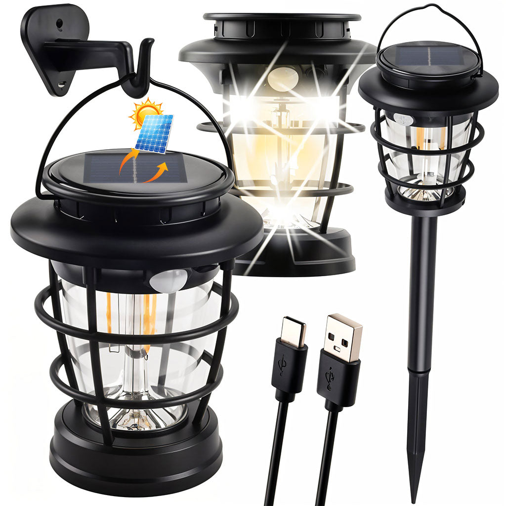 Lampe Solaire Extérieure Intelligente – Éclairage Polyvalent et Écologique