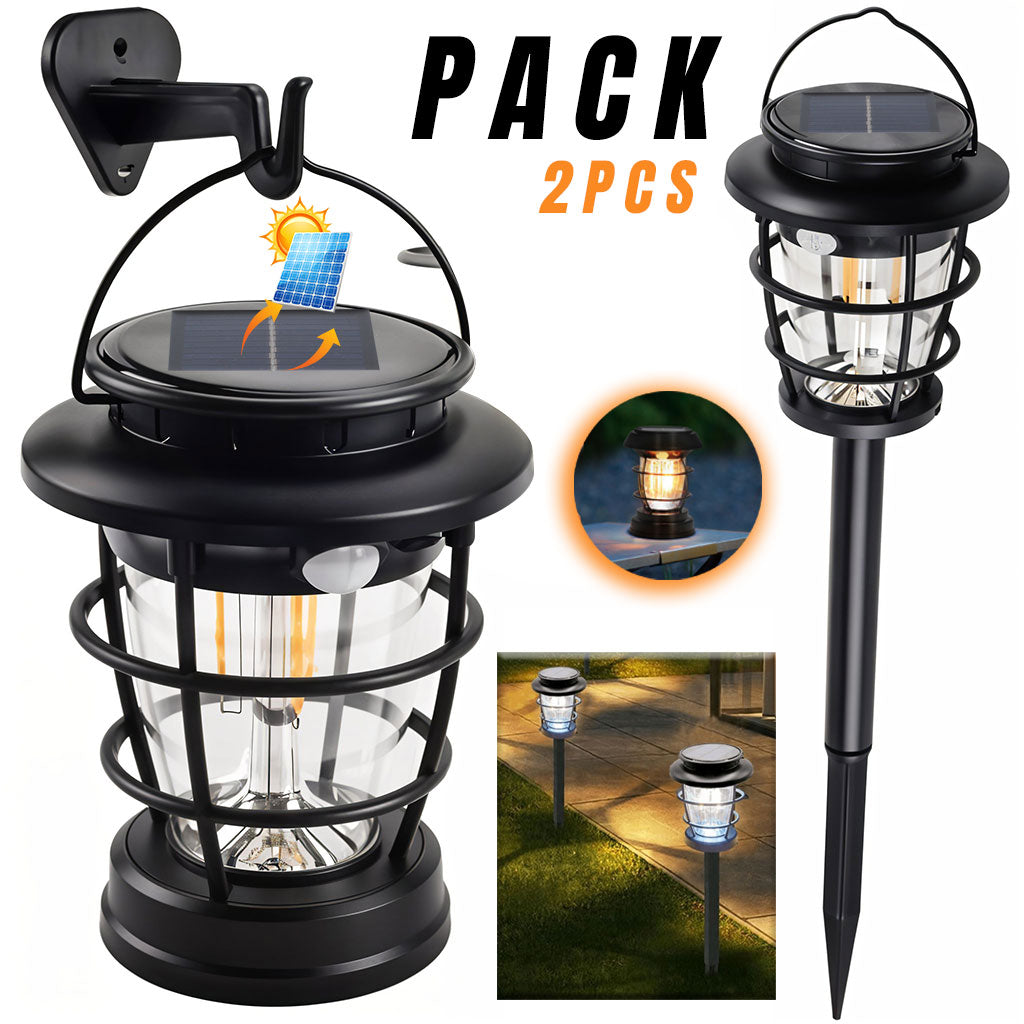 Lampe Solaire PACK X 2 Extérieure 3-en-1 : Éclairage Intelligent et Polyvalent
