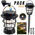 Lampe Solaire PACK X 4 Extérieure 3-en-1 : Éclairage Intelligent et Polyvalent