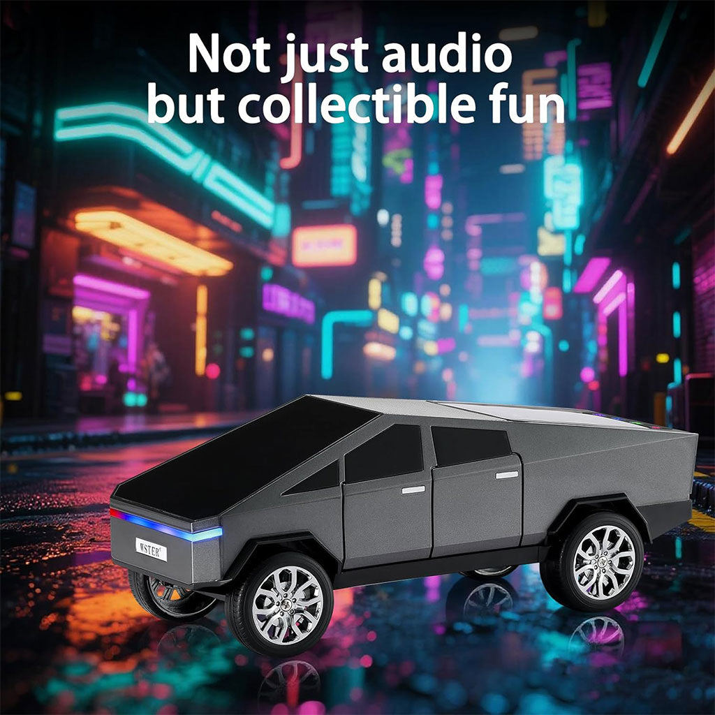 Haut-Parleur Bluetooth en forme de voiture  KP-828 avec Écran LED – Son HD & Effets Lumineux
