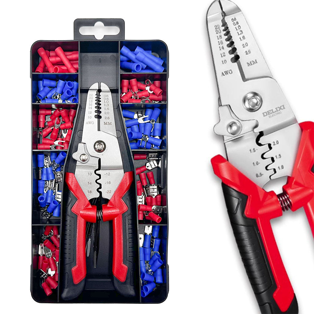Kit de Sertissage Électrique 170 Pièces – Pince Multifonction Professionnelle