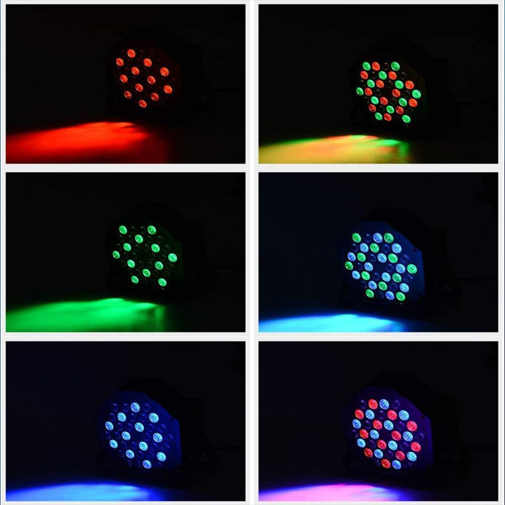 Projecteur LED RGB 36 Lampes – Éclairage Scénique DJ avec Télécommande