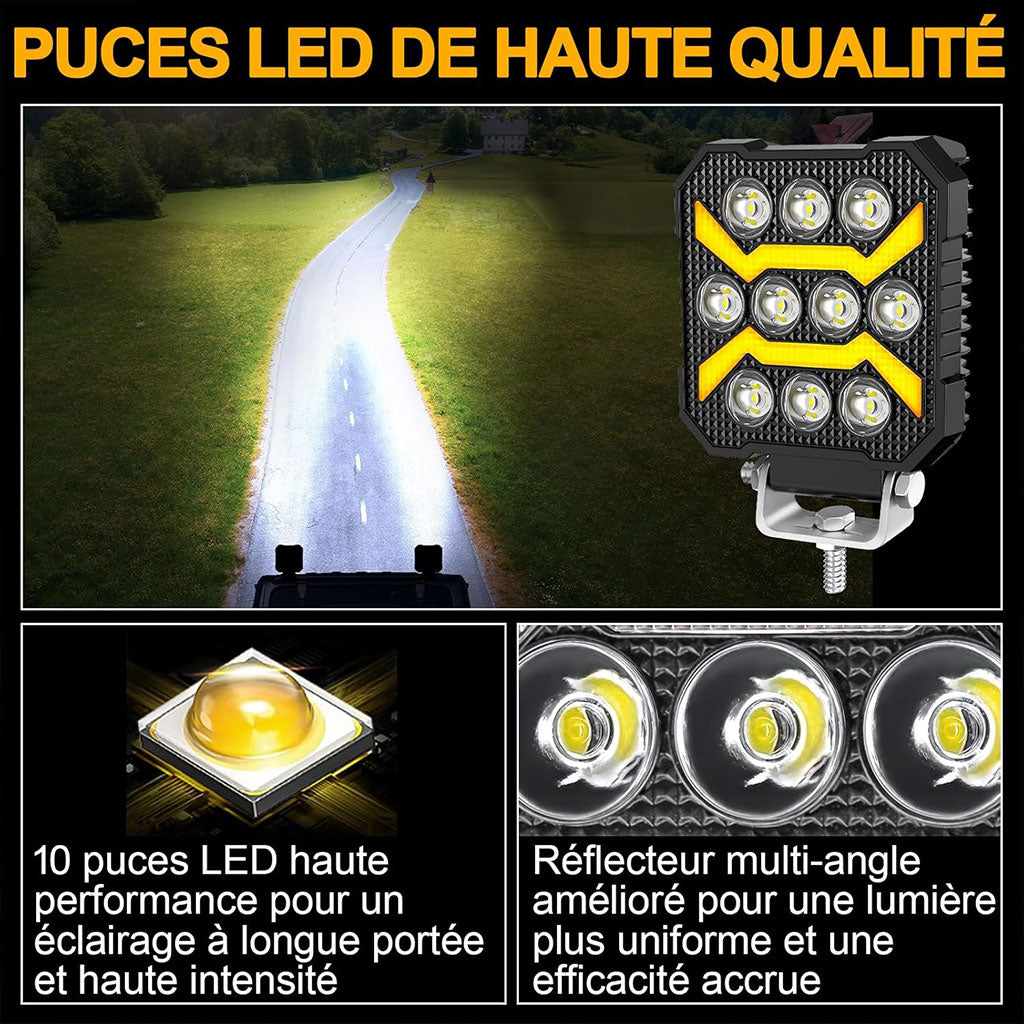 Kit Ampoules LED Auto 12–24V – Lumière Blanche 6000K Étanche IP67