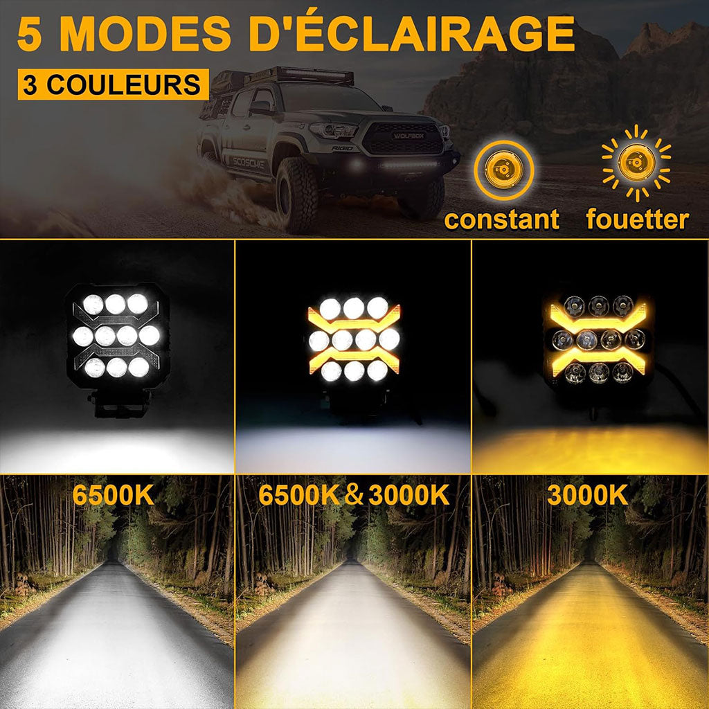Kit Ampoules LED Auto 12–24V – Lumière Blanche 6000K Étanche IP67