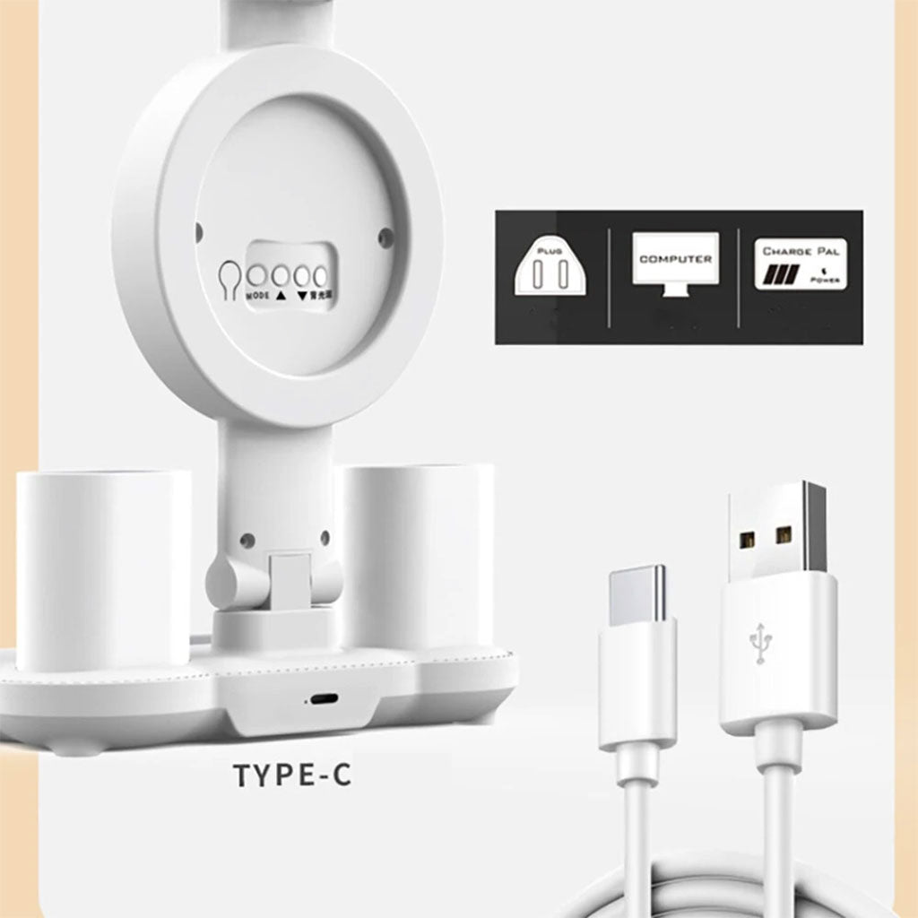 Lampe de Bureau LED avec Écran – Rechargeable et Éclairage Réglable
