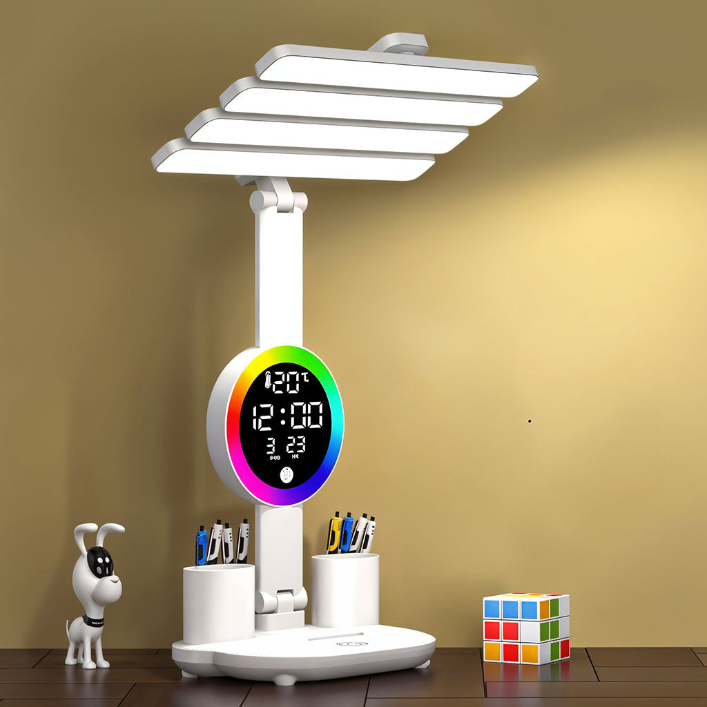 Lampe de Bureau LED avec Écran – Rechargeable et Éclairage Réglable