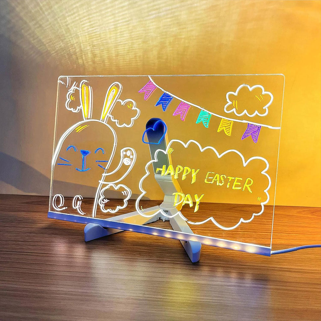 Tableau de Notes en Acrylique Lumineux : Planification et Créativité LED
