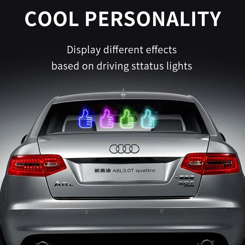 Feu Doigt LED Voiture USB Signal Lumineux Décoratif Universel pour Auto