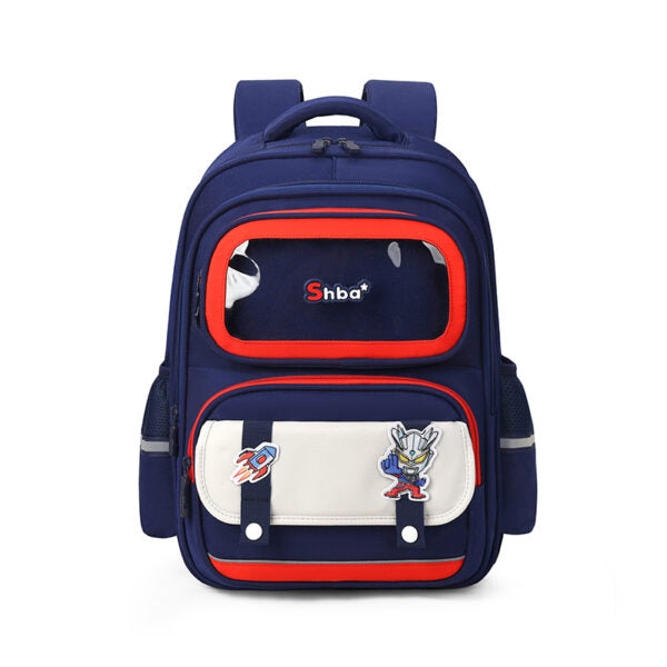 Sac à Dos Scolaire Créatif Bleu avec Peluche Intégrée et Design Capybara Ludique