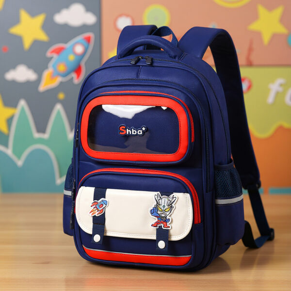 Sac à Dos Scolaire Créatif Bleu avec Peluche Intégrée et Design Capybara Ludique