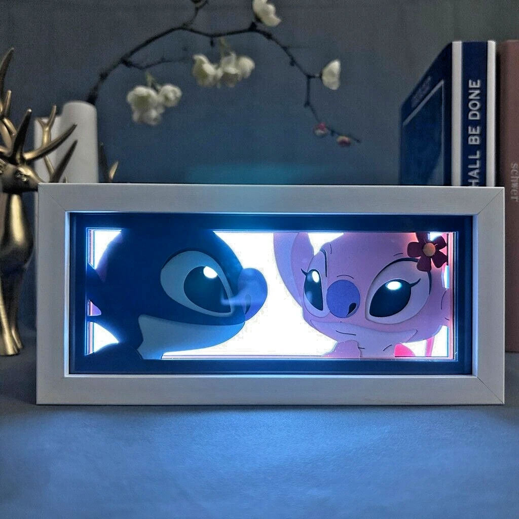 Lampe Décorative LED en Bois et Acrylique Artistique