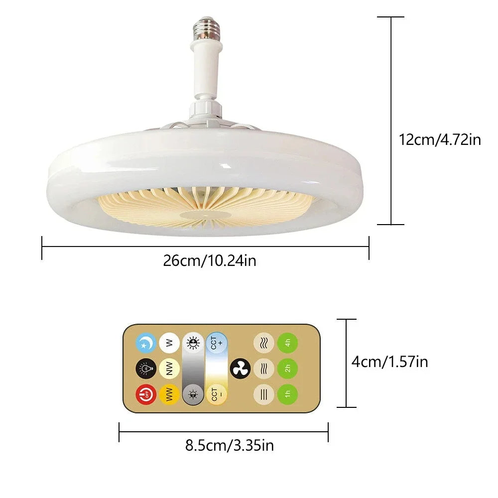 Ventilateur de Plafond LED 2-en-1 Design