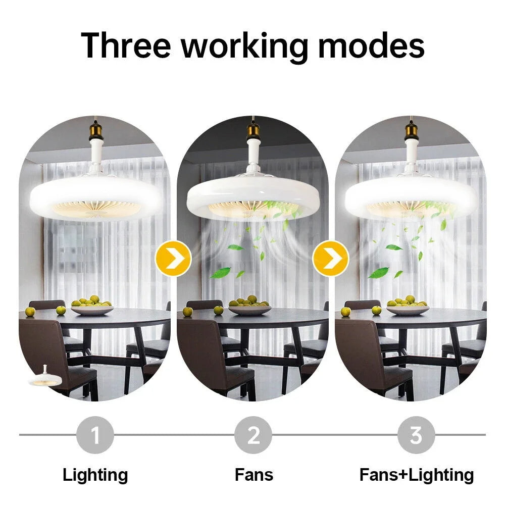 Ventilateur de Plafond LED 2-en-1 Design