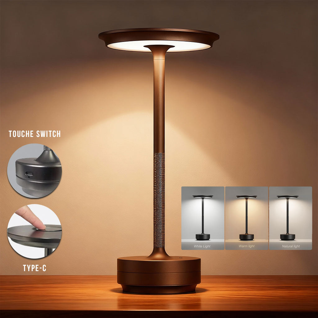 Lampe de Table Luxe Sans Fil : Design Raffiné et Étanche