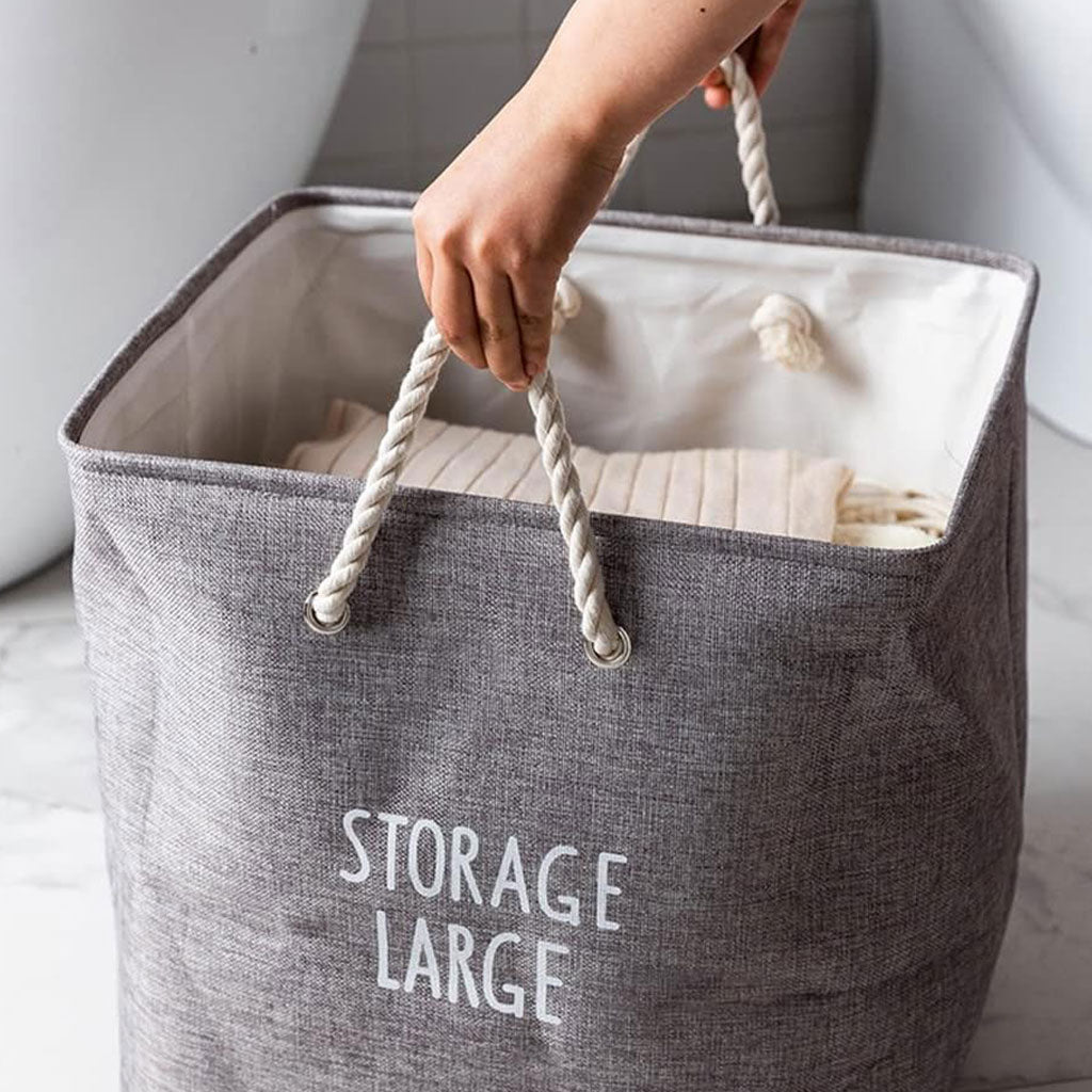Panier de Rangement Polyvalent et Pliable : L'Équilibre Parfait entre Esthétique Naturelle et Solidité