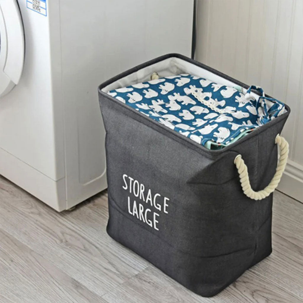 Panier de Rangement Polyvalent et Pliable : L'Équilibre Parfait entre Esthétique Naturelle et Solidité