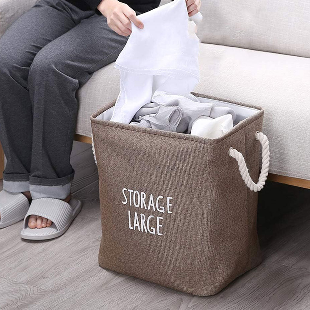 Panier de Rangement Polyvalent et Pliable : L'Équilibre Parfait entre Esthétique Naturelle et Solidité