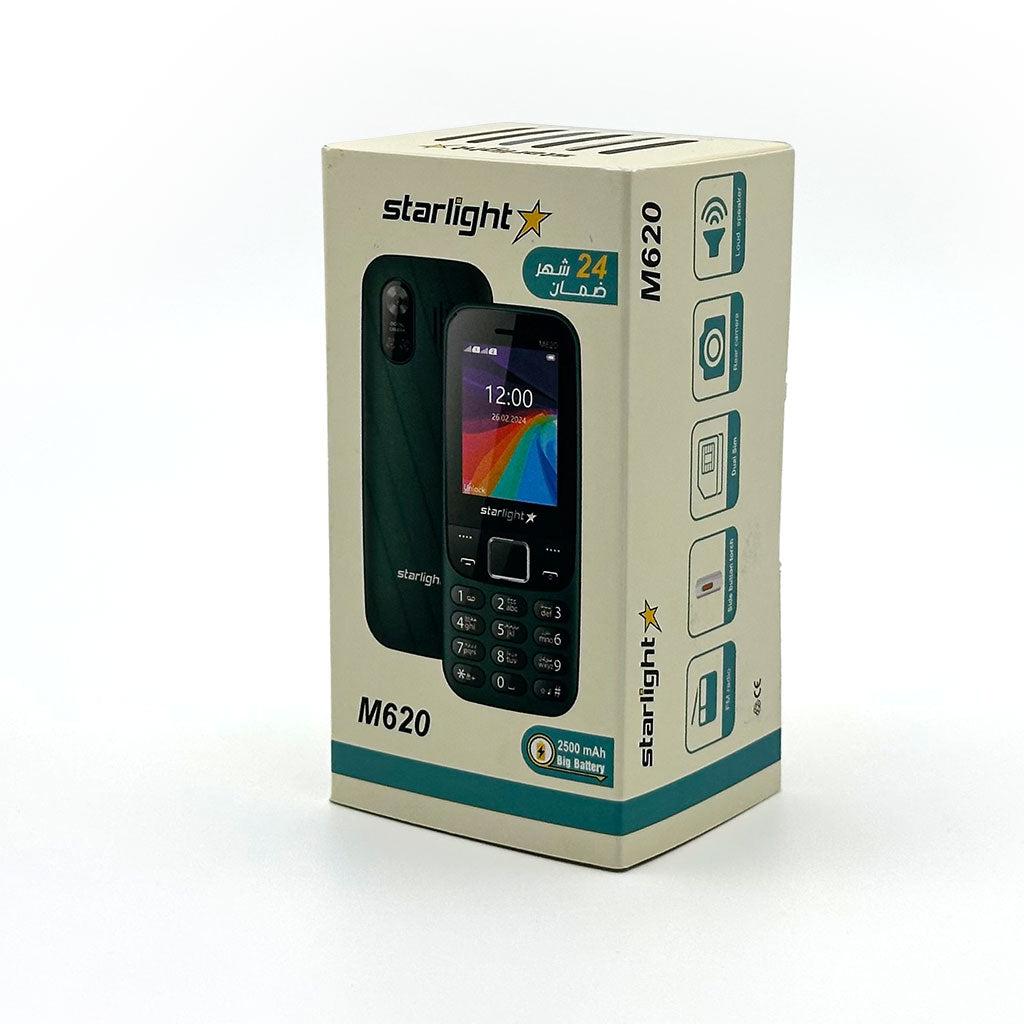 Téléphone Starlight M620 Dual SIM – Simple et longue autonomie 2500 mAh
