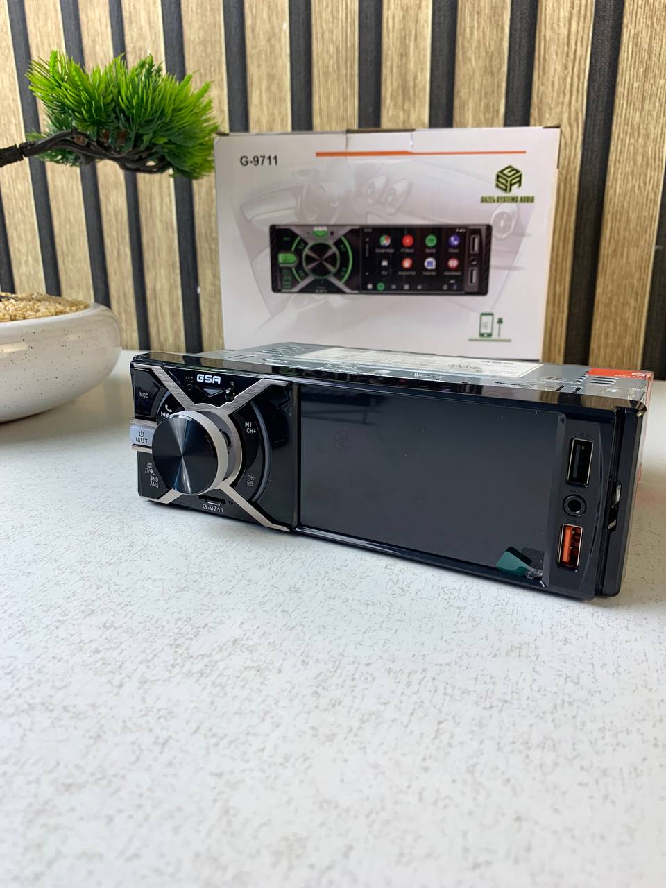 Autoradio 1DIN 4.3” Bluetooth RGB USB Caméra Recul