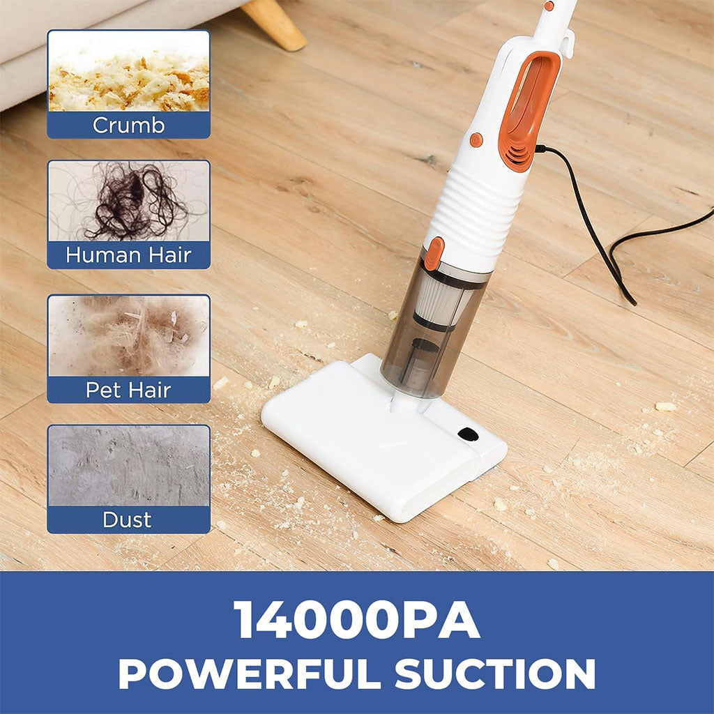 Aspirateur Balai 2 en 1 avec Serpillière 18000Pa Filtre HEPA Léger et Puissant