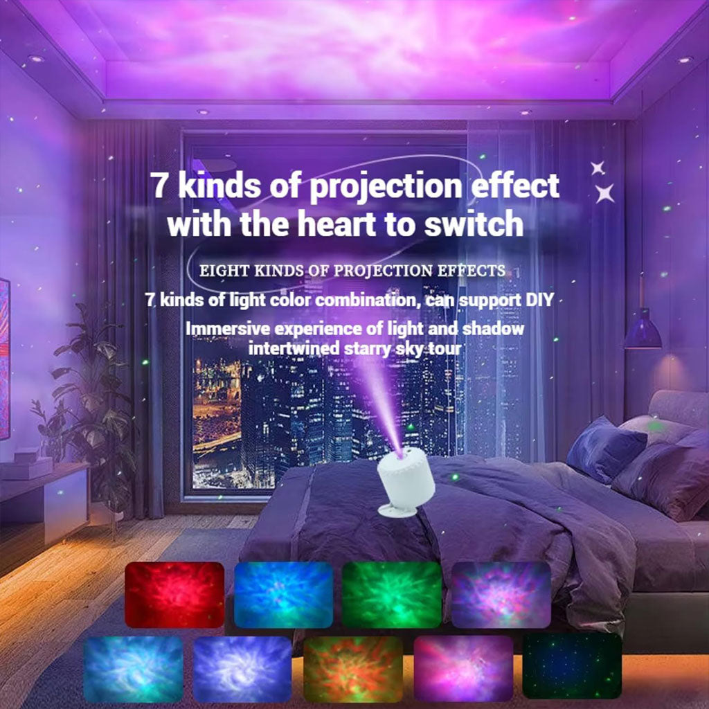 Projecteur LED Galaxie Étoilée – Ambiance Ciel Magique & Musique