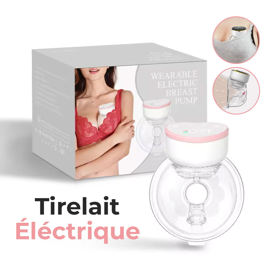 Tire-lait électrique portable rechargeable – mains libres avec écran LED et 3 modes