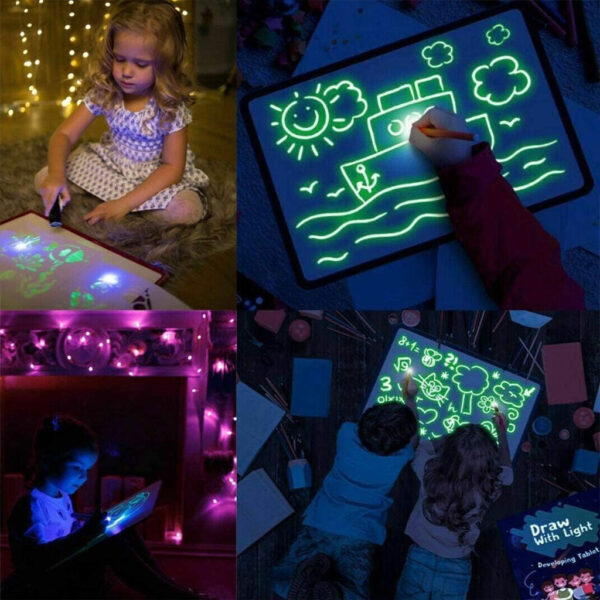 Tableau Magique Lumineux pour Enfants : L’Éveil Créatif par la Lumière Néon