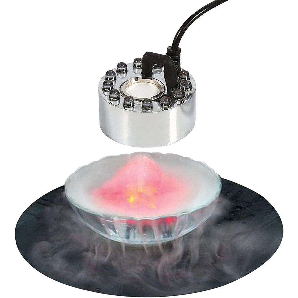 Humidificateur LED à Ultrasons 12 LEDs – Effet Brume Magique