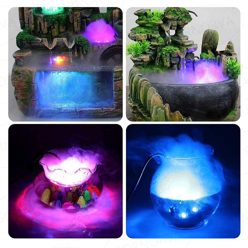 Humidificateur LED à Ultrasons 12 LEDs – Effet Brume Magique