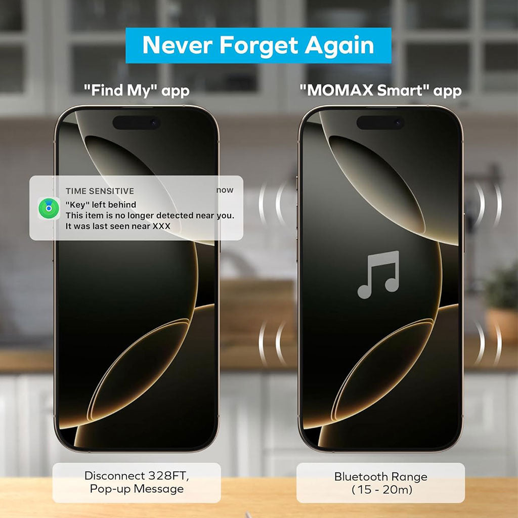 Momax Tracker Tag – Traceur Intelligent Compatible Apple Find My