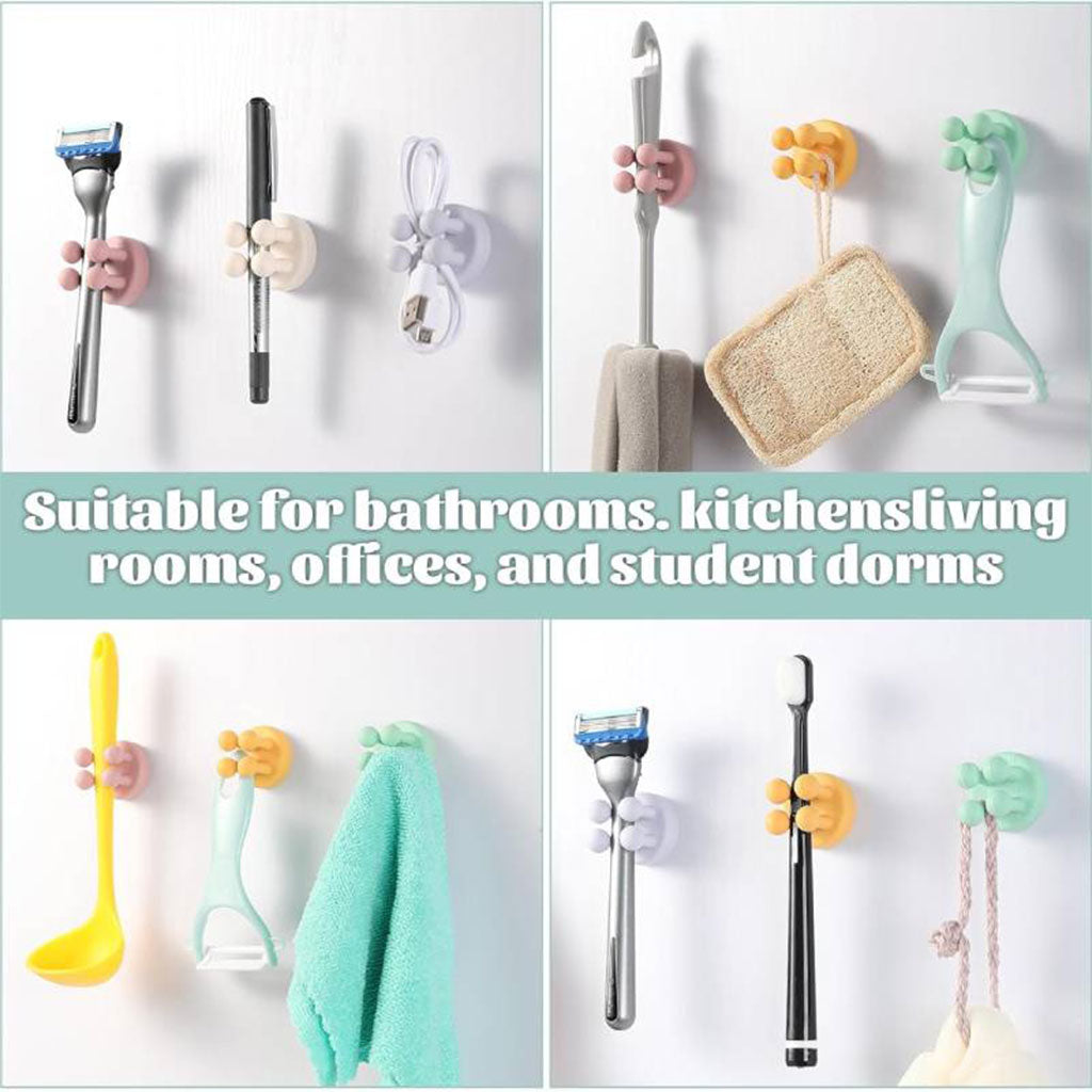 Crochets Adhésifs Silicone Multi-Usage Sans Perçage