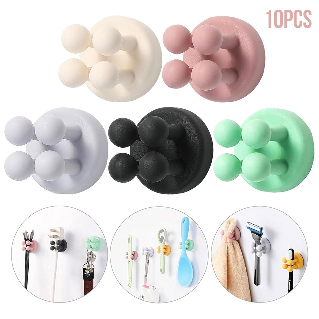 Crochets Adhésifs Silicone Multi-Usage Sans Perçage