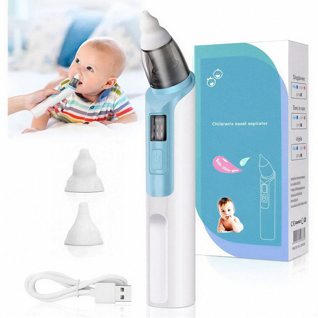 Aspirateur Nasal Électrique Bébé – Réglable, Sûr et Rechargeable