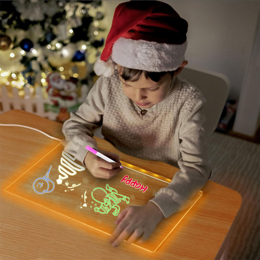 Tableau à Dessin LED Multicolore : Créez et Illuminez vos Messages et Dessins