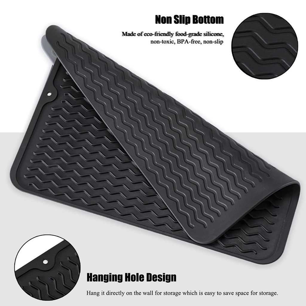 Tapis de Séchage en Silicone Flexible et Design