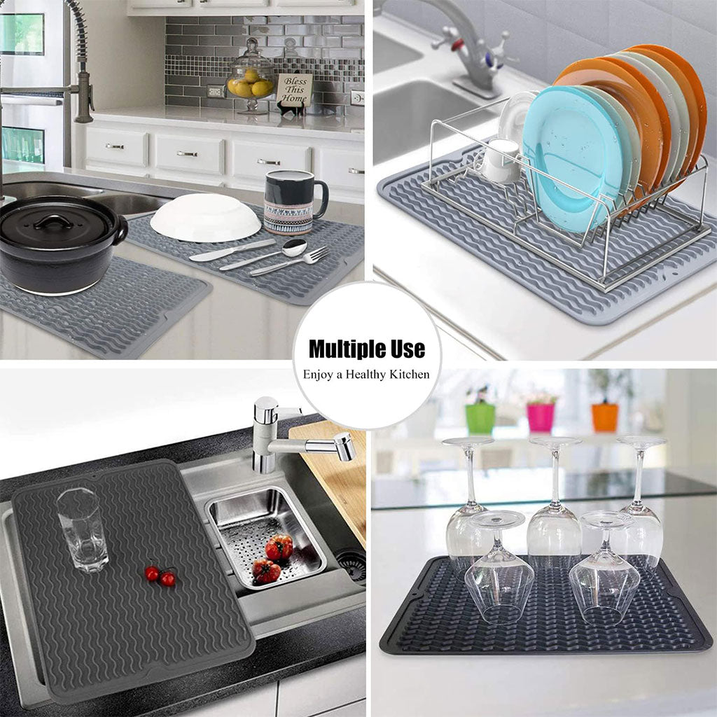 Tapis de Séchage en Silicone Flexible et Design