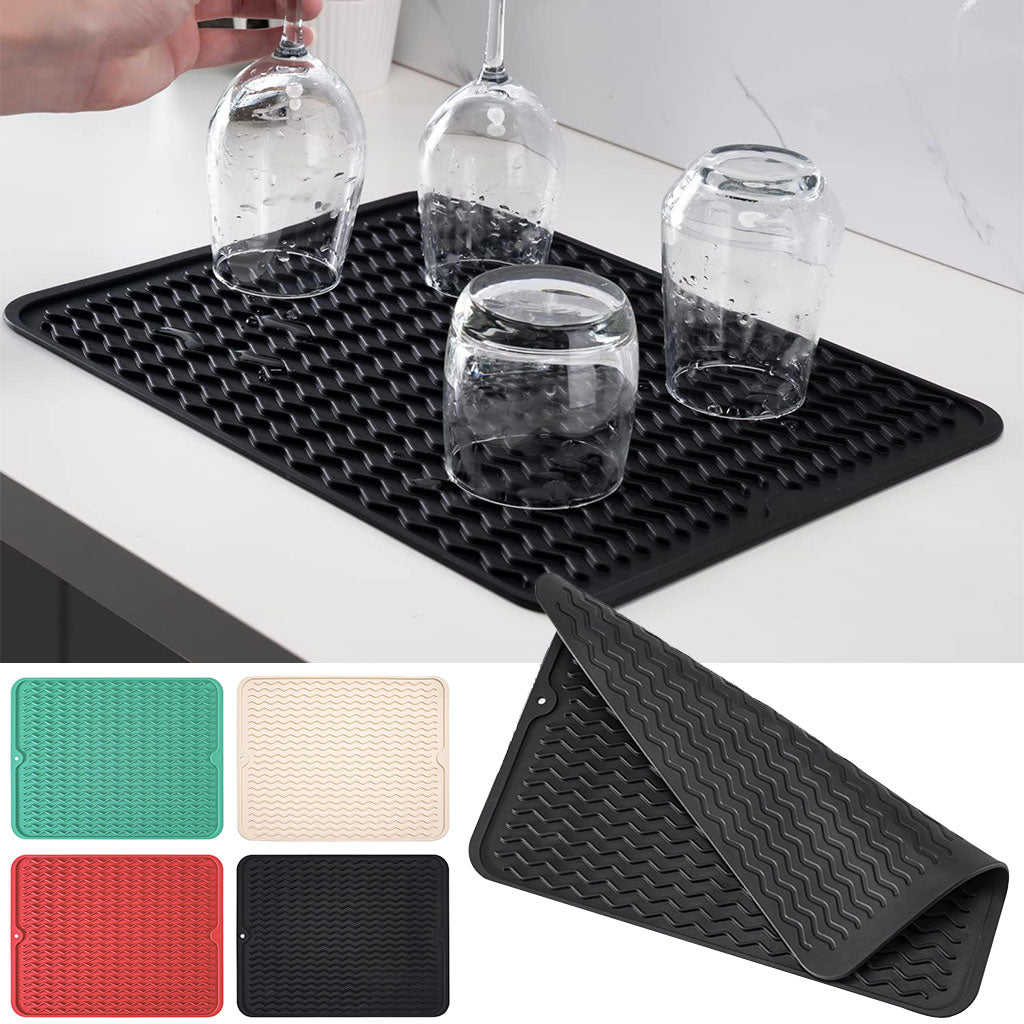 Tapis de Séchage en Silicone Flexible et Design