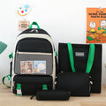 Sac à Dos Multifonction Kawaii Noir : Confort, Style et Grande Capacité au Quotidien