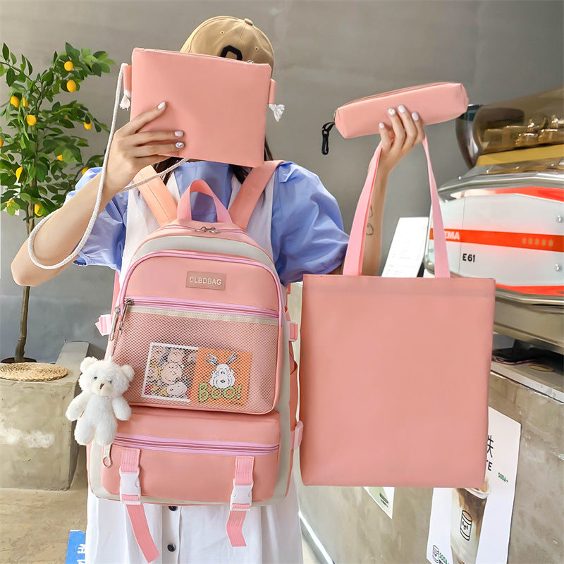 Sac à Dos Multifonction Kawaii Rose : Confort, Style et Grande Capacité au Quotidien