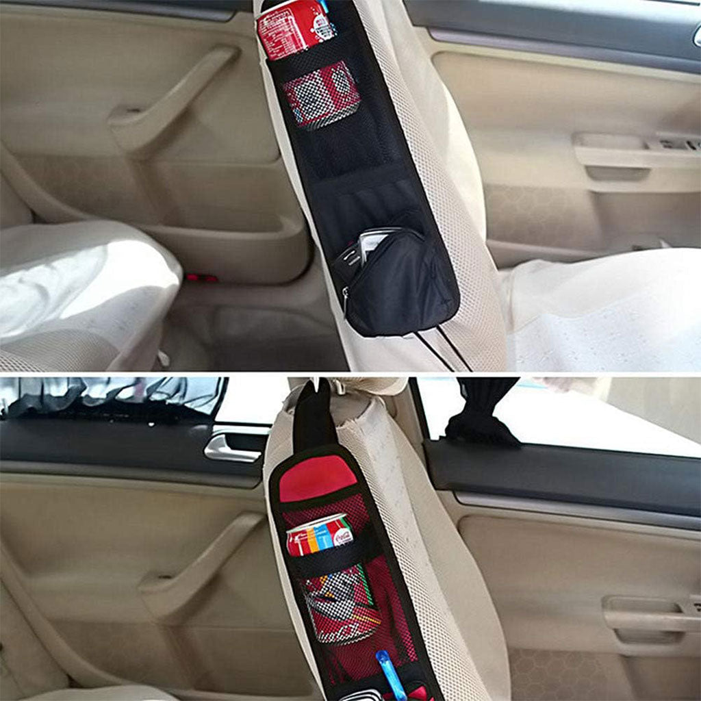 Organisateur Latéral de Siège Voiture Multifonction Imperméable avec Poches de Rangement