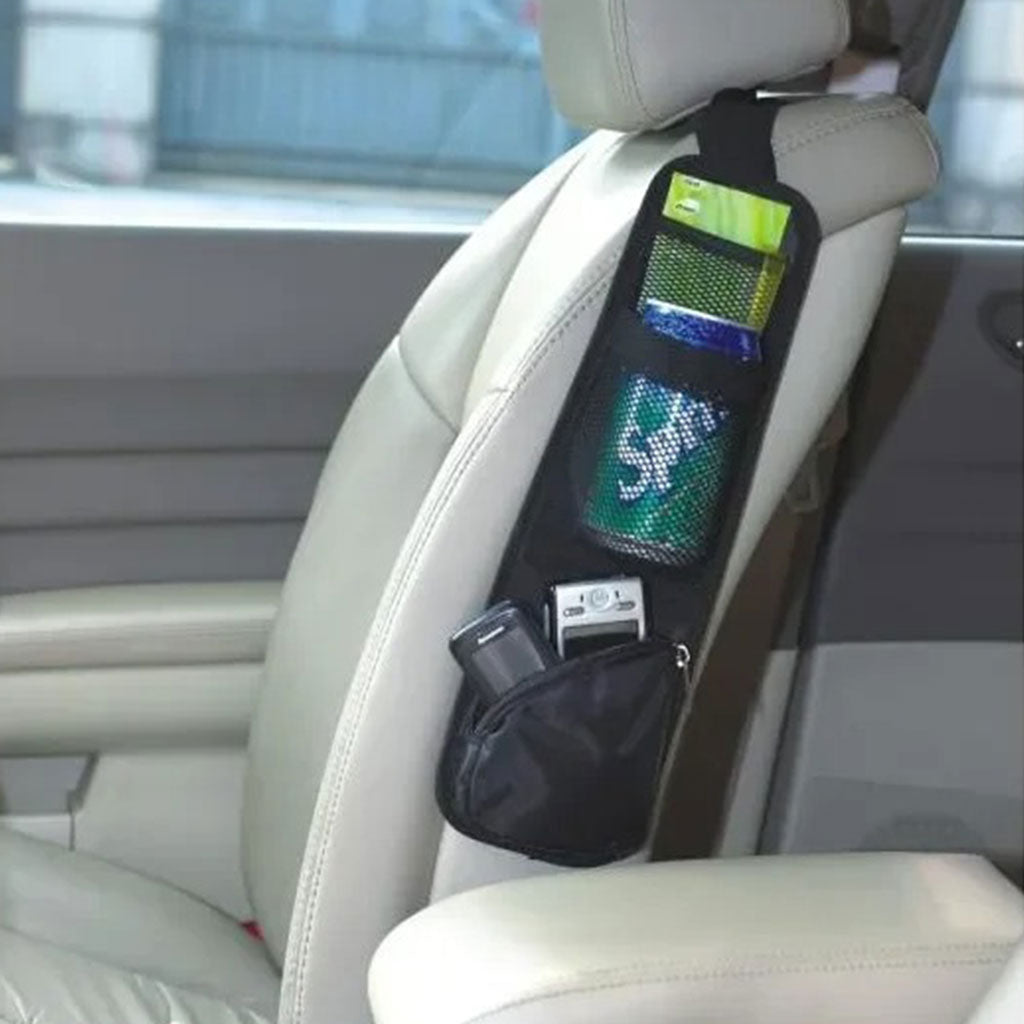 Organisateur Latéral de Siège Voiture Multifonction Imperméable avec Poches de Rangement