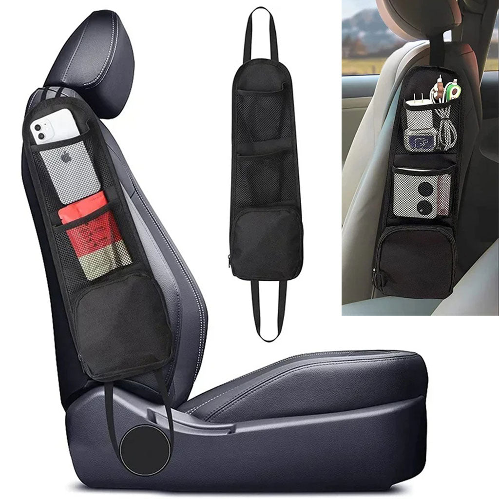 Organisateur Latéral de Siège Voiture Multifonction Imperméable avec Poches de Rangement