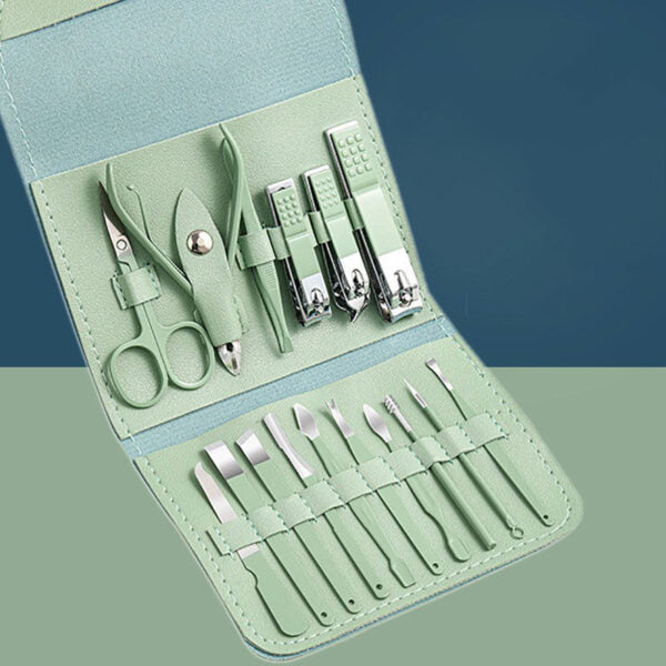 Kit de Manucure et Pédicure Professionnel – 16 Pièces avec Étui de Transport