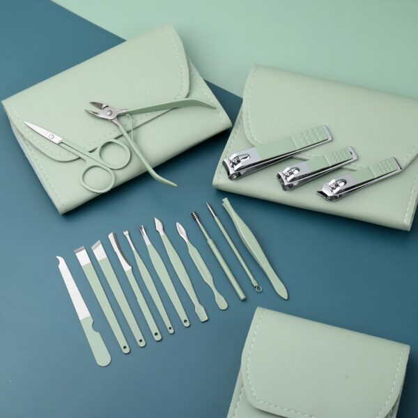 Kit de Manucure et Pédicure Professionnel – 16 Pièces avec Étui de Transport