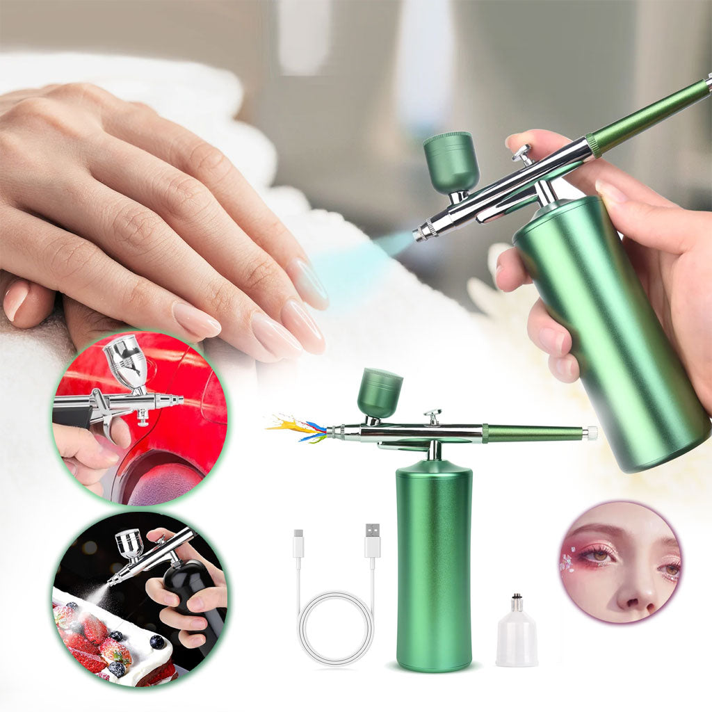 Aérographe Sans Fil avec compresseur  – Kit Professionnel Précis et Portable