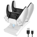 Station de charge double PS5 pour manettes – charge rapide sans fil avec certification CE