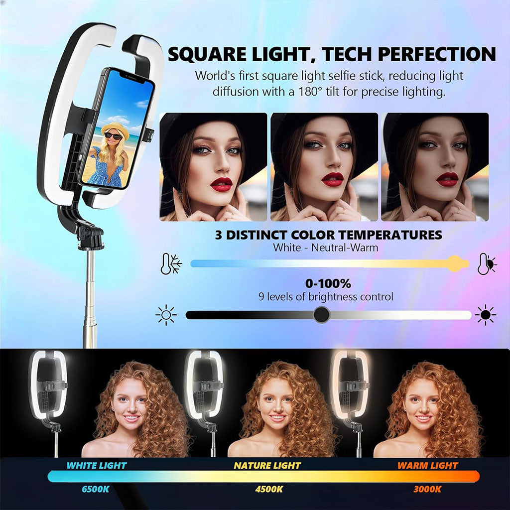 Trépied Professionnel avec Lumière LED – TikTok, YouTube et Maquillage