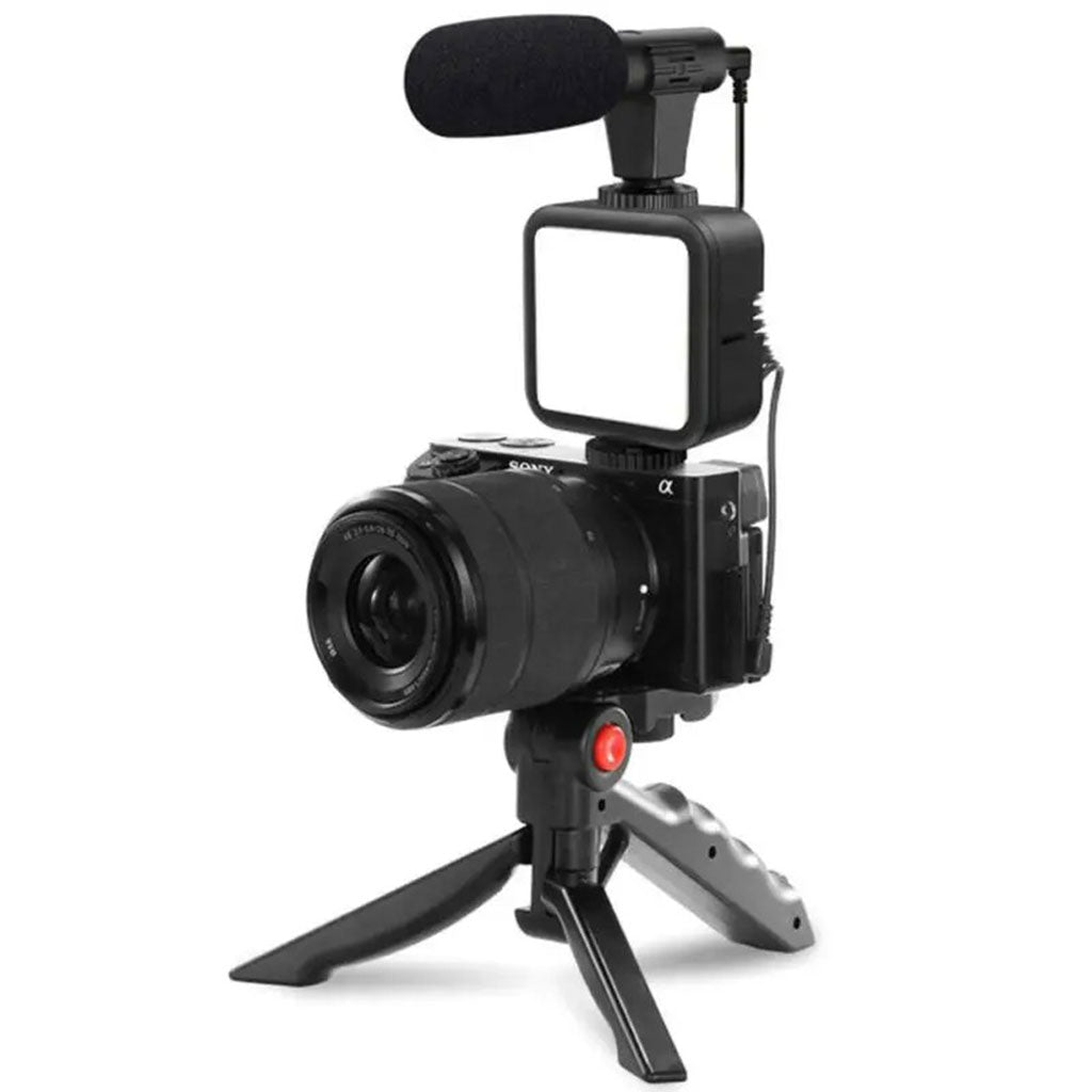 Kit Vidéo Professionnel Smartphone avec LED, Micro et Support de Stabilisation