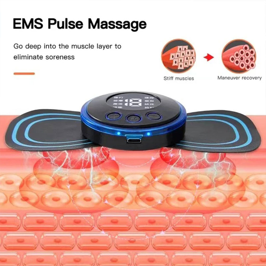 Appareil de Massage Électrique Portable EMS Multifonction pour Relaxation et Musculation